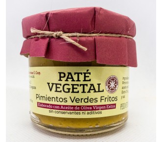 Paté vegetal de Pimientos Verdes Fritos. apto para vegetarianos