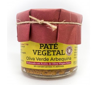 Paté vegetal de Olivas Verdes Arbequina apto para vegetarianos