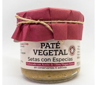 Paté vegetal de Setas con Especias apto para vegetarianos